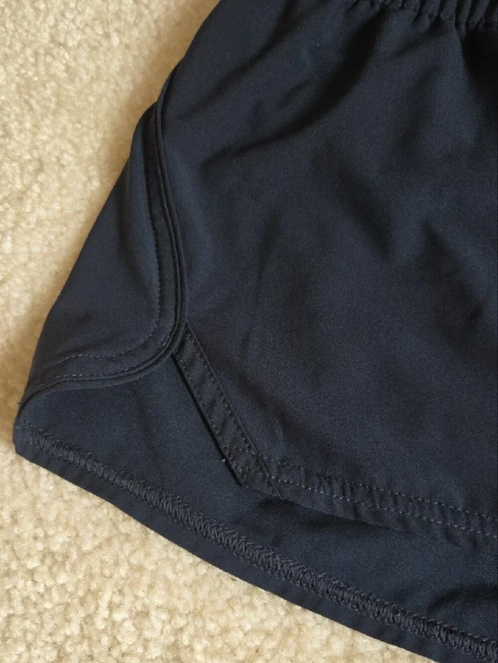 Vuori Navy Blue Athletic Shorts with White Drawstring